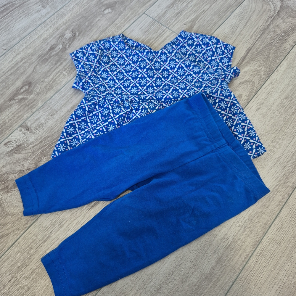 Carter's Blue Patterned Outfit Baby 6M